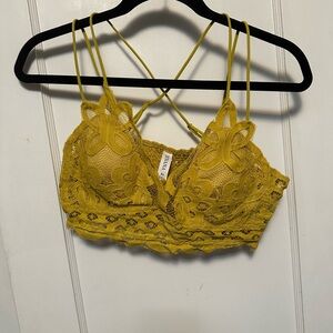 Mustard Lace Bralette